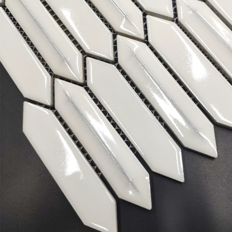 long hexagon backsplash