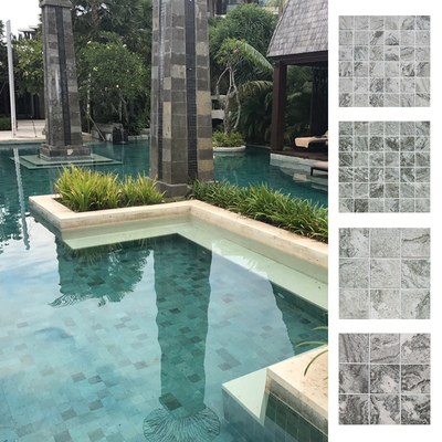 Anti-slip Stone Pattern Inkjet Ceramic Swimming Pool Mosaic Tile Bathroom Kitchen Backslpash Wall