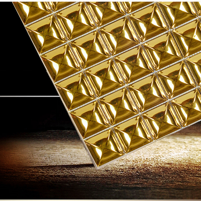 3D luxury titanium mosaic tile Living room bar KTV background wall