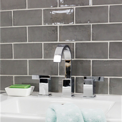 Gray bathroom ceramic tile subway 75*150mm brick wall tiles from foshan 