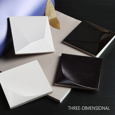 New Decoration Square Convex 3D Ceramic Mosaic Tile 