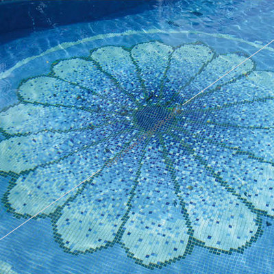 Mediterranean tiles Ice cracked swimming ceramic pool tile wall tiles