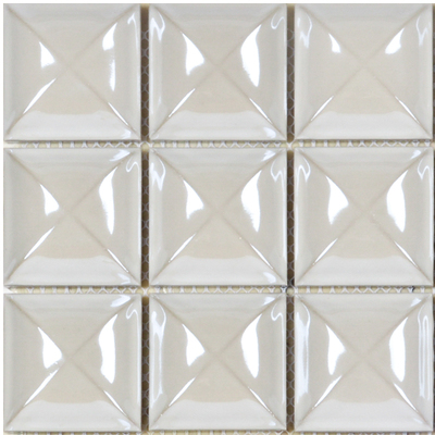 3D white and black titanium mosaic tile Living room  bedroom bathroom wall tile