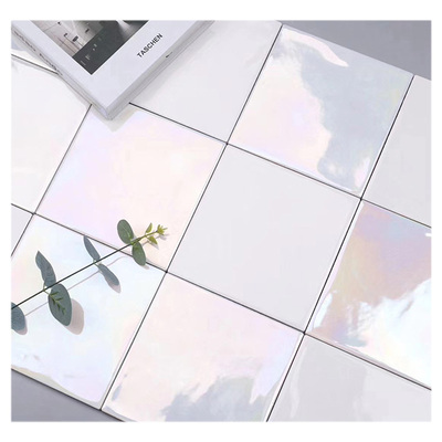 New Style Porcelain Glazed Raninbow Iridescent Wall Tiles For Interior Wall